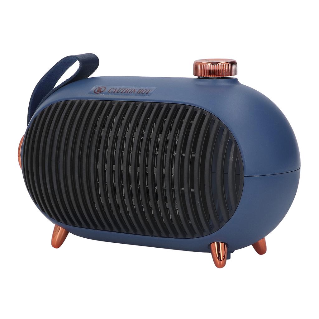 Small Space Heater 3 Level Adjustment 900W PTC Ceramic Fast Heating Mute Desk Heater with Flame
