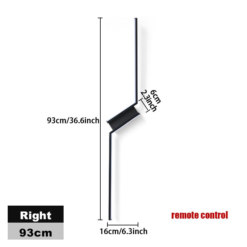 Hockey Interior Wall Light Remote Control LED Wall Lamp Bedroom Decoration Modern Indoor Lighting Lamps 53CM 73CM 93CM LED Light