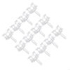 62KD 12/60Pcs Universally Vertical Blind Repair Carriers with Stem Set Blinds Replacement Repairing Parts Window Curtain Kits
