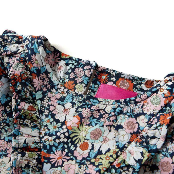 Chemise pour enfants à manches longues bleu foncé 92/104/116/128/140