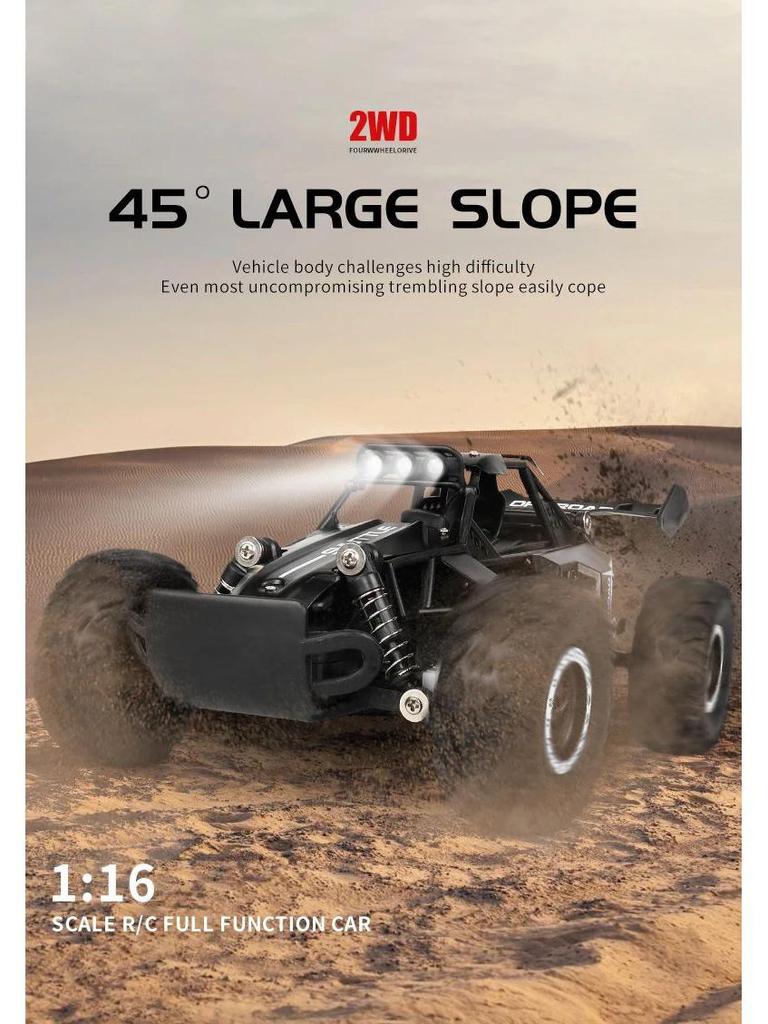 1:16 RC 2.4G High-Speed Alloy Remote Control Car - Off-Road, Climbing, and Drift Racer