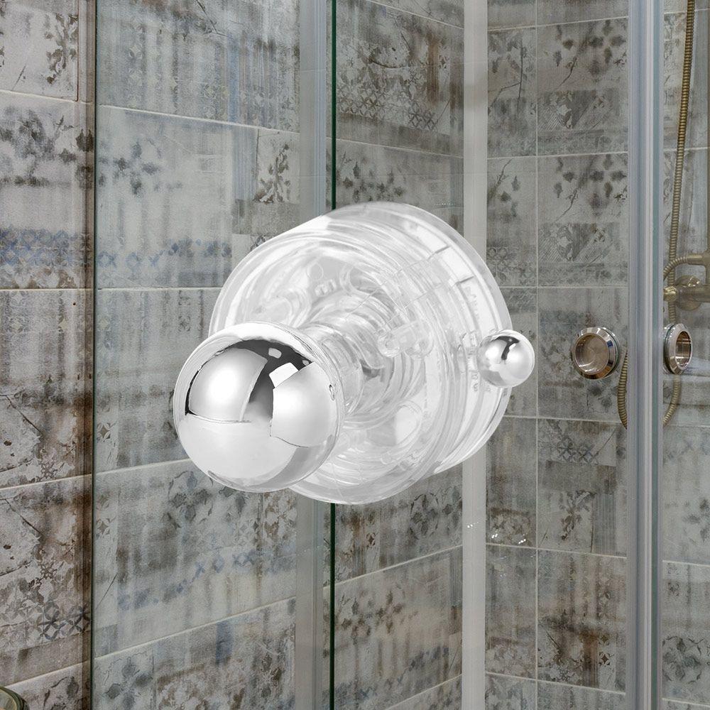 Waterproof Suction Cup Door Handle Circular Glass Door Handle Durable Cabinet Knob  Shower Room