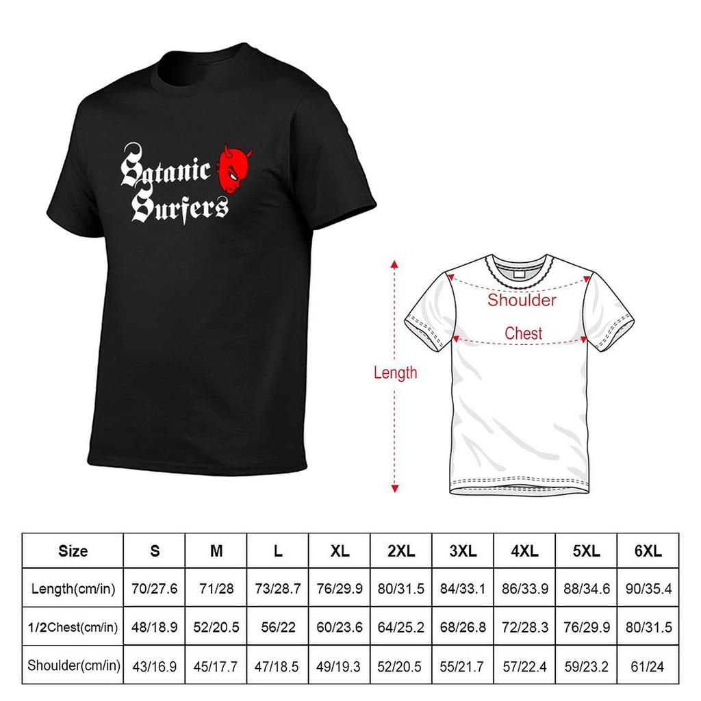 New New 03 logo satanic surfers genre punk rock TShirt plus size tops oversized t shirt Aesthetic clothing mens tall t shirts