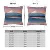 Mt Fuji With Cherry Blossoms Square Pillowcase Polyester Linen Velvet Creative Zip Decor Sofa Cushion Case 18"