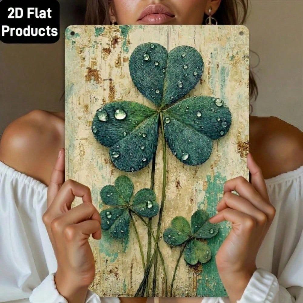 Vintage Irish Luck Metal Sign Rustic St Patrick Wall Art Pub Man Cave Decor