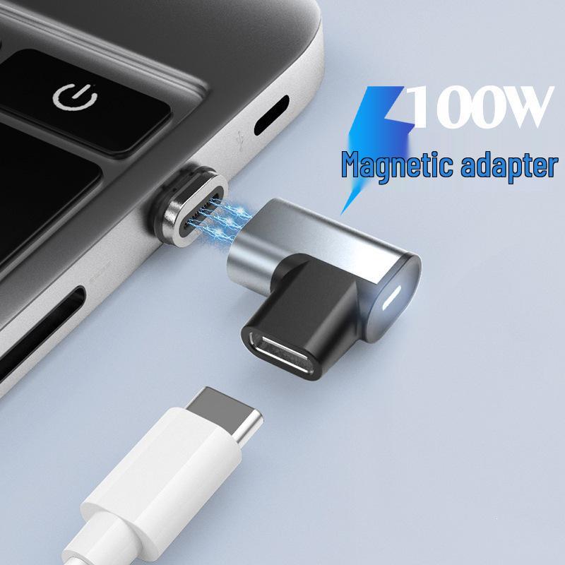 100W PD Fast Charging Type-C Magnetic Adapter for Phones & Laptops