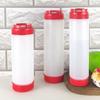 Double Head Sauce Bottles Big Capacity Plastic Squeeze Bottles 16oz 20oz 24oz Portbale Tomato Catchup Dispenser Picnic Cooker
