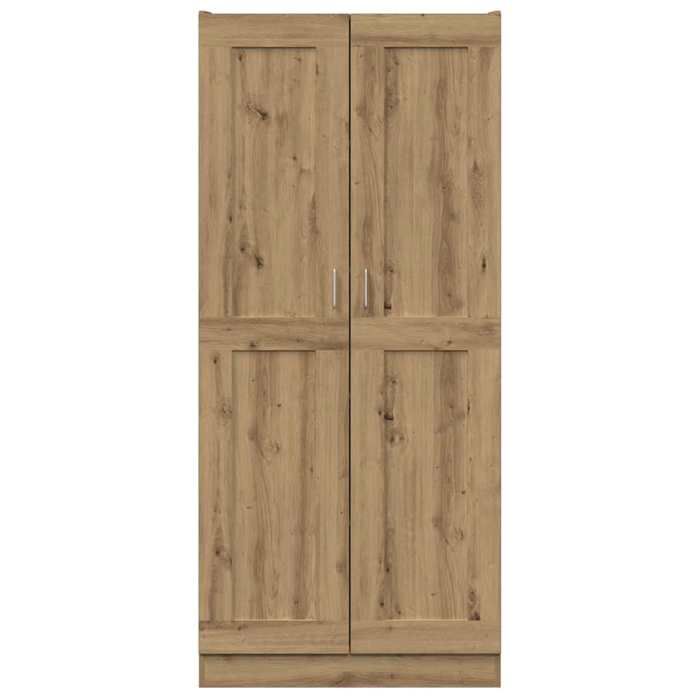 VidaXL Buffet haut chêne artisanal 82,5x30,5x185 cm bois d'ingénierie, buffet, meuble de rangement, armoire haute, armoire, 3318717