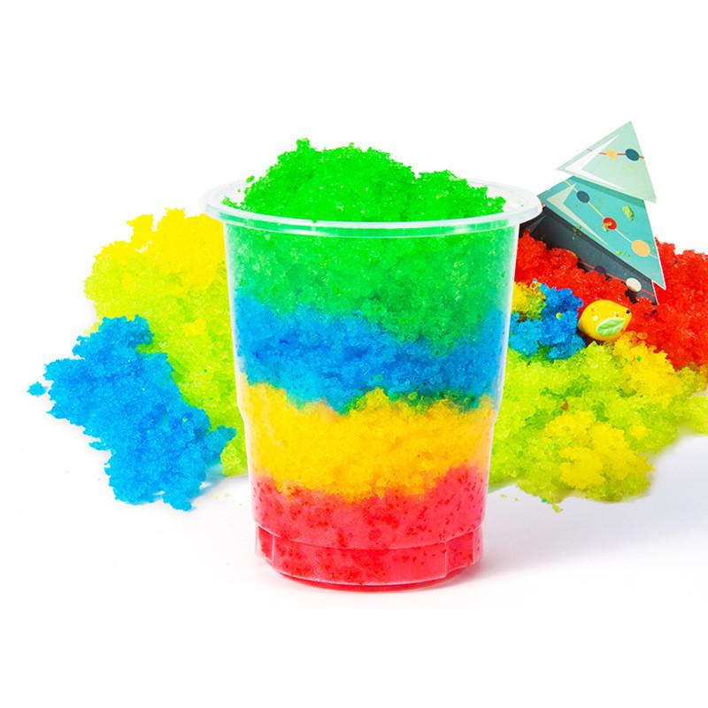 DIY Aquarell Wissenschaftsexperiment-Set für Kinder mit buntem Schnee und Seifenherstellung Spaß