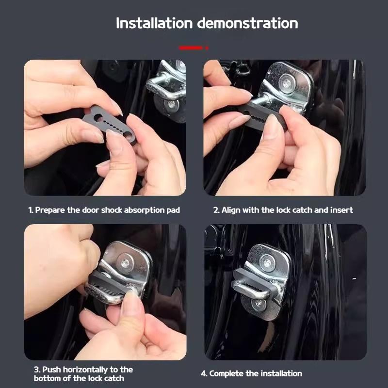 Amortizor de sunet 4 buc tampon de blocare a ușii pentru Mini R60 R61 BMW Seria 3 5 X1 X3 X5 X6 F30 F31 F34 F35 E90 E91 E92 E93 Amortizor