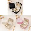Classic Leather Jewelry Box With Compact Design For Travel And Gift Use