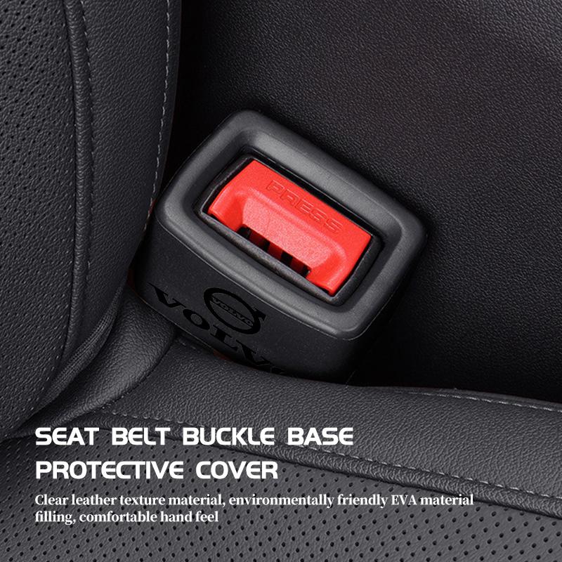 vhndr2 Car Seat Belt Anti Scratch Base Protector Cover Accessories For Volvo V60 V90 S60 S80 S90 C30 XC40 XC60 XC70 XC90 V40