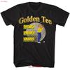 Golden T Shirt Swings List Unisexs Big And Tall Vintage Soft Slightly Top For Everyday Wear Stretched Streetwear