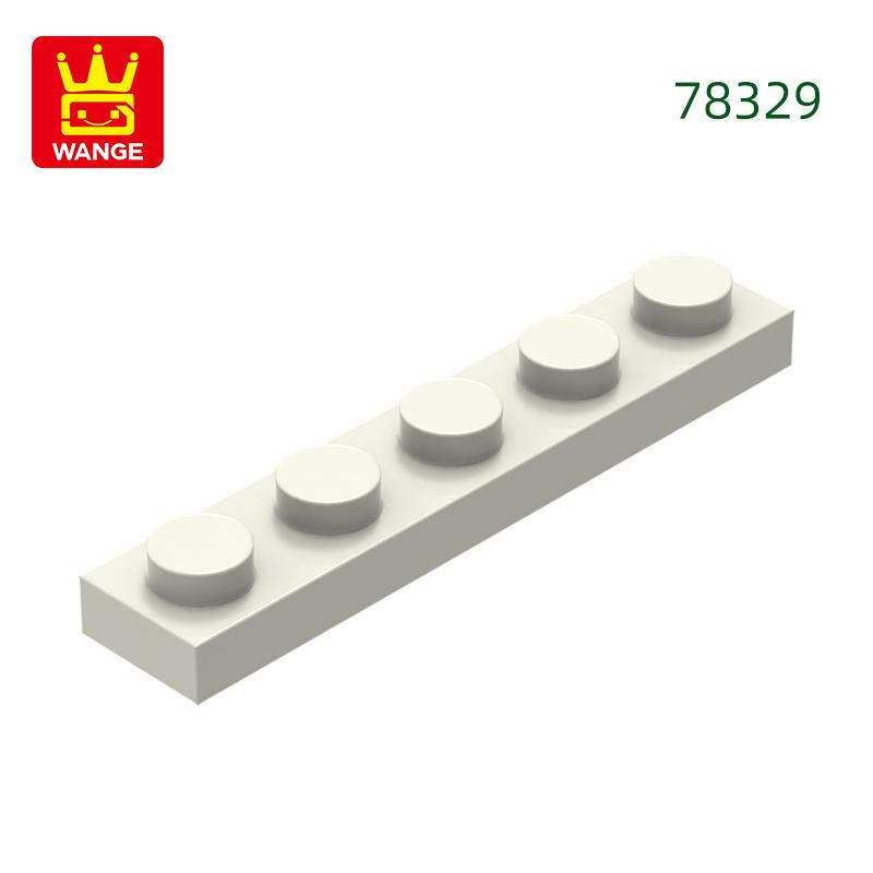 Non-Toxic 124Pcs/Lot Plate 1X5 Holes Block Moc Color Accessories Compatible With 78329 Brick Diy Children Toy Assembly Parts