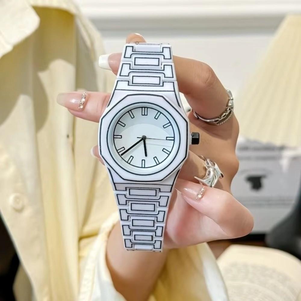 Silikonarmband Herren- und Damen-Quarzuhr Lässige Armbanduhr Mode Sportuhr Unisex