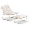 Tuinstoel Kalista Met Voetensteun Beige Modern