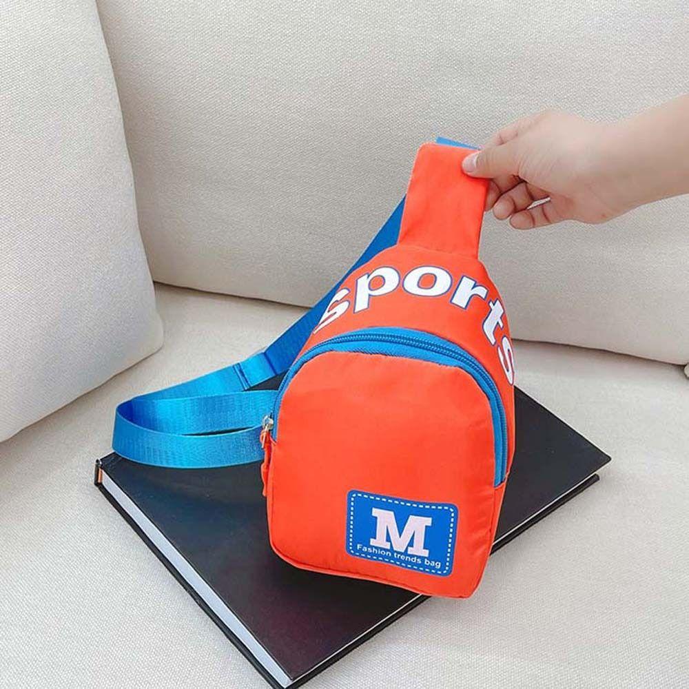 Koreansk Stil Barn Crossbody Veske Bokstav M Utendørs Reise Skulderveske Barn Brystveske Gutt/Jente