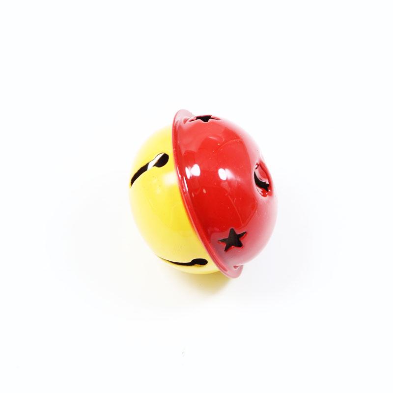 

40mm Two-Tone Candy Bell Dog Christmas Decorative Cartoon Accessories - Ideal for WeChat Promotion and Gifts Without String (Single Bell)
