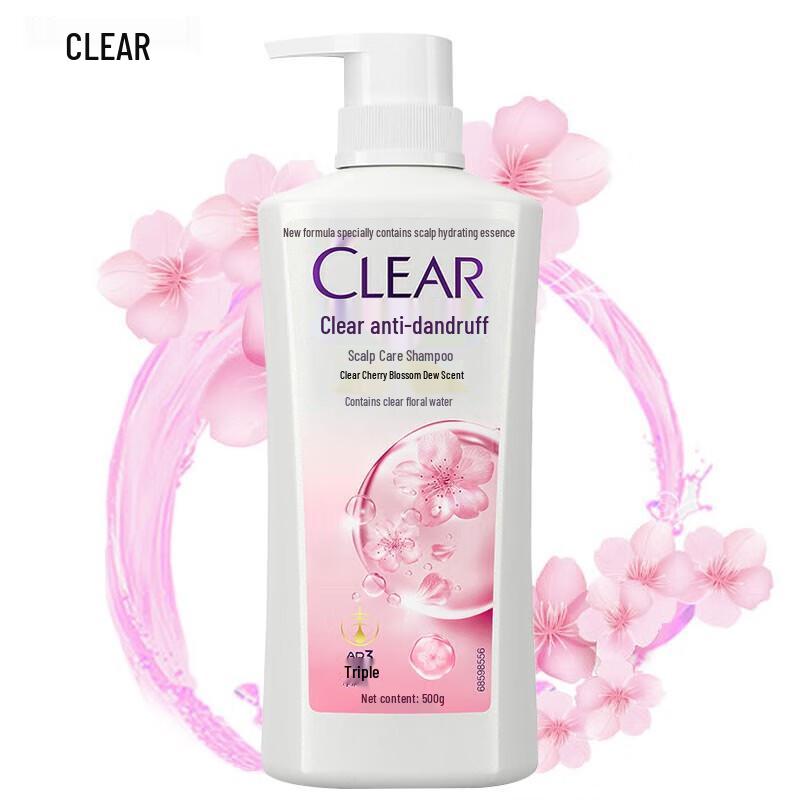 

Clear & Clean Women s Oil Control Cherry Blossom Shampoo 3-Pack