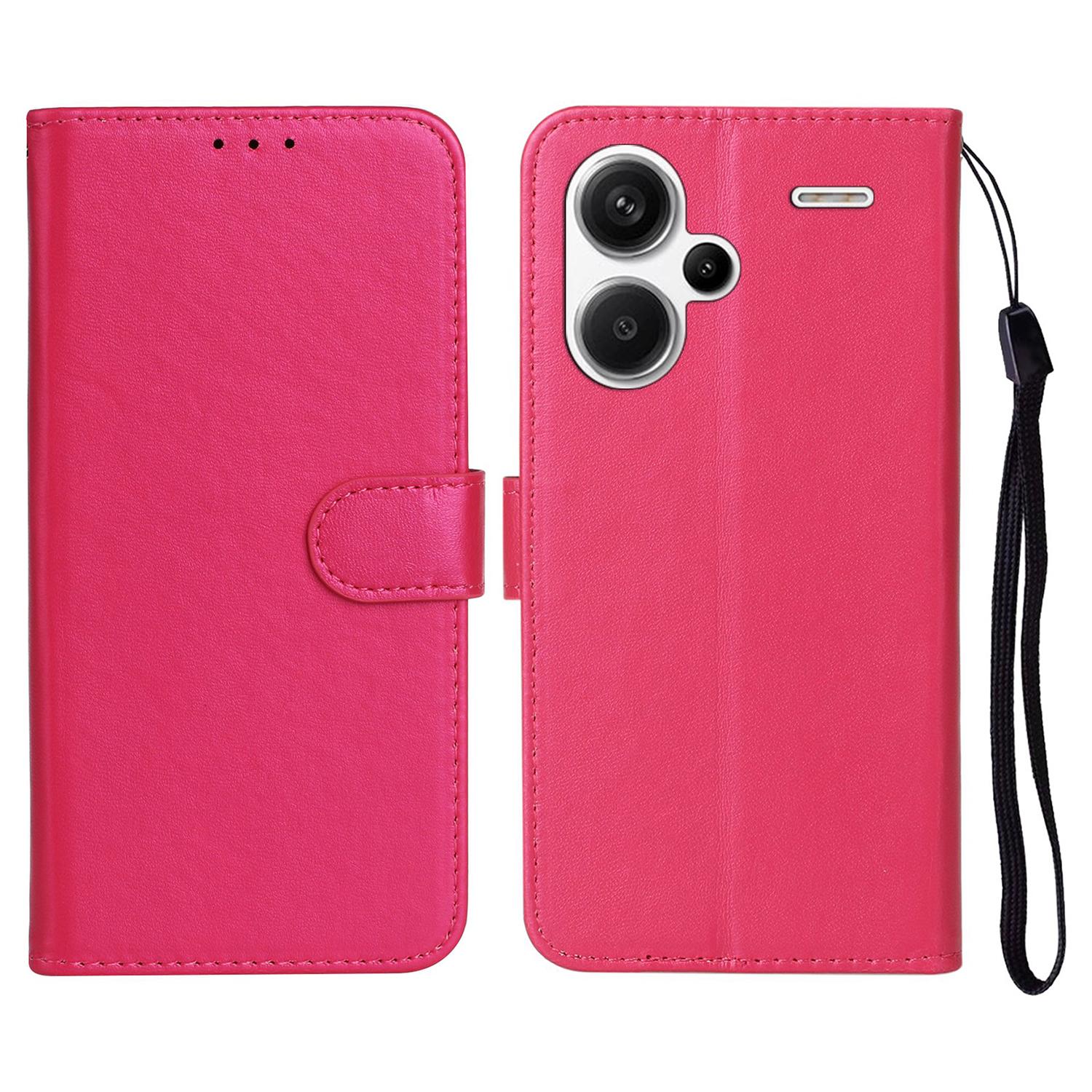 

For Xiaomi Redmi Note 13 Pro+ 5G Case PU Leather Magnetic Clasp Flip Phone Cover E