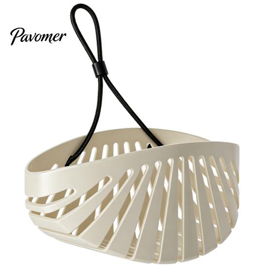 Drainage Basket for Kitchen Sink Drain Basket, Shell Shaped Hollow Hanging Sponge Countertop Space Saver Holder, Large Capacity Brushes And
