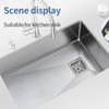 Stainless Steel Sink Square Drainer Kitchen Drains Strainers Filter Dregs Deodorant Hose Flume with Overflow Kitchen Accessories