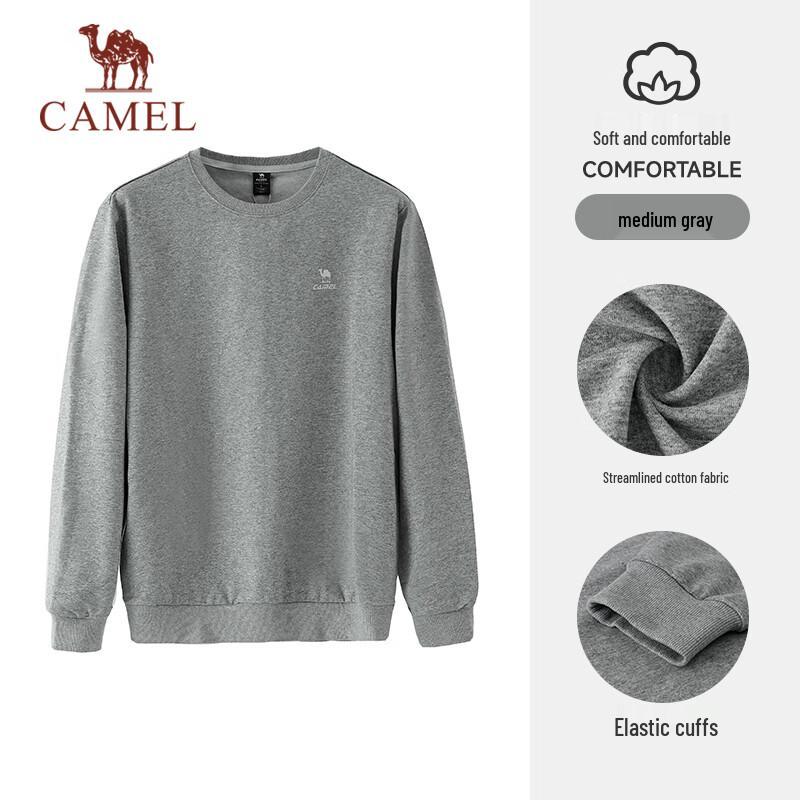 Camel Unisex Long Sleeve Round Neck Sweatshirt