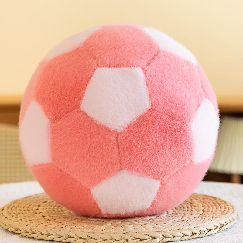 Cross-border Plush Sports Ball Toy - Cute Stuffed Animal Pillow for Kids
