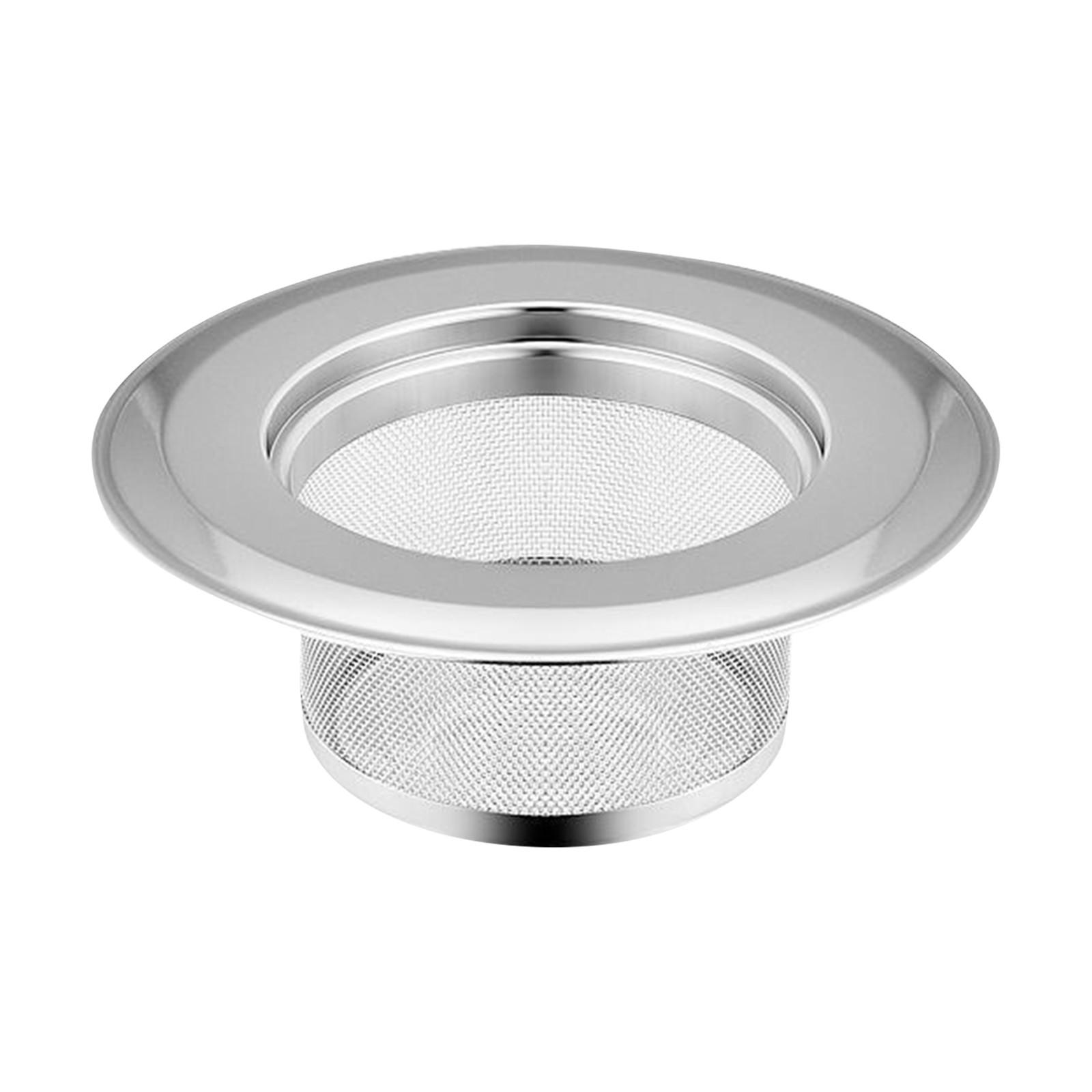 

Фильтр для кухонной мойки с крышкой из нержавеющей стали, сетчатые фильтры для раковины с большим широким диаметром обода для кухонных моек, многофункциональный фильтр для кухонной мойки A