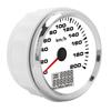 85mm Analog GPS Speedometer 200km h Waterproof 7 Backlit White Dial Chrome Bezel for 12 24V Marine Motorcycle Truck