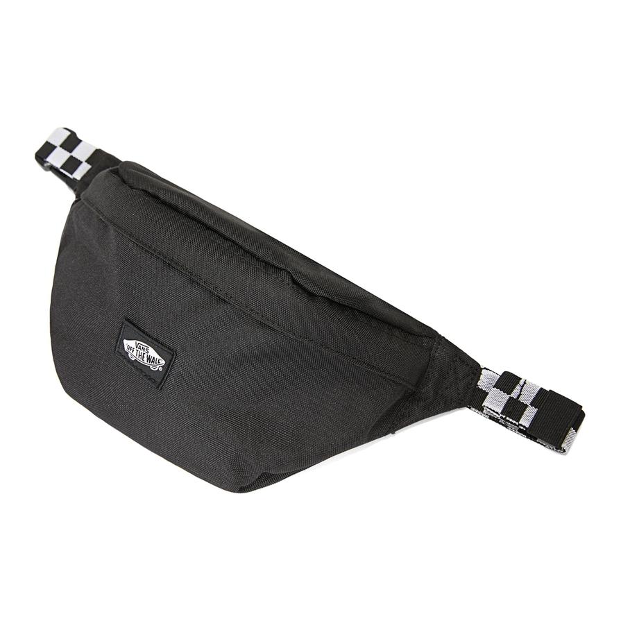 Vans Checkerboard Strap Sports Casual Nylon Shoulder Crossbody Waist Bag Unisex Bags Black VN0A5I1GJ0Z