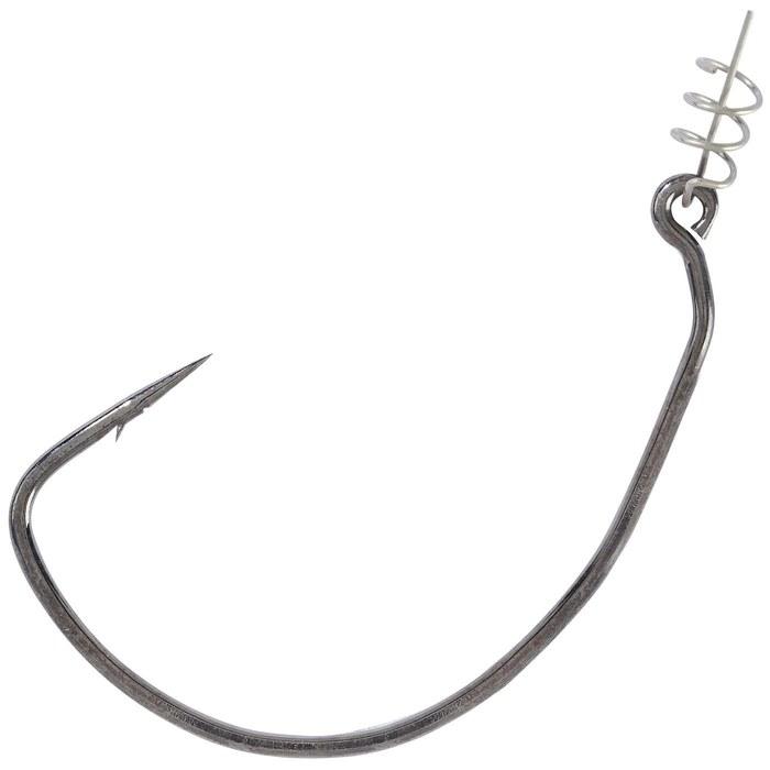 OWNER Worm Hook Twistlock Beast 8/0 #55130 Black