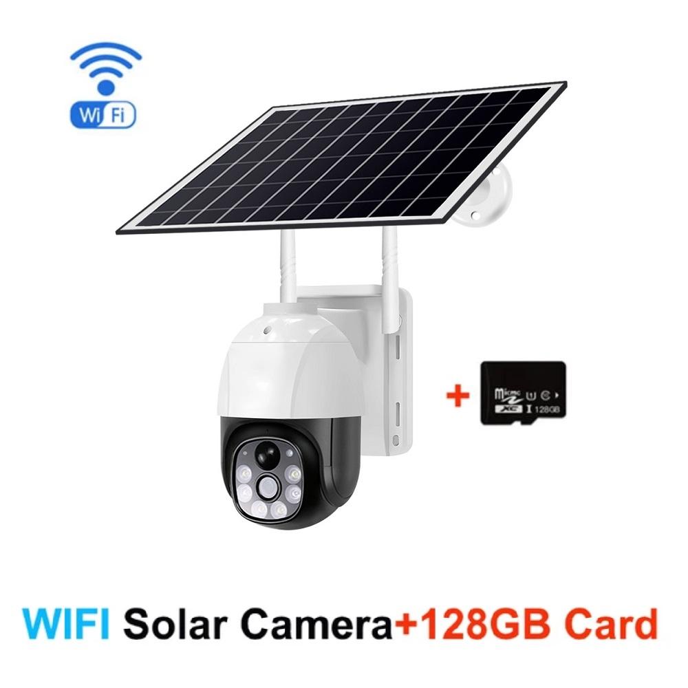 HD Solar Panel Security Camera, 4G/WIFI Security Camera, Smart Wireless Self-powered CCTV Monitor