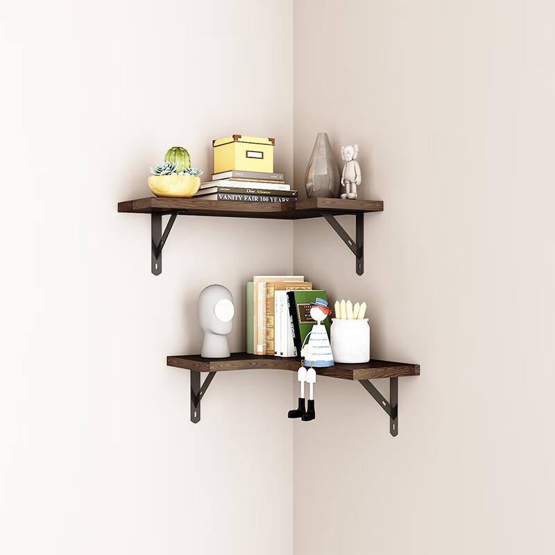 Xiayou 4-Tier Wall-Mounted Corner Shelf with Towel Bar