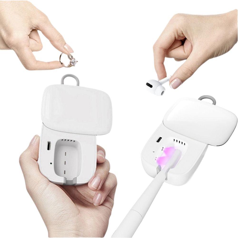 Deep Cleaning Sanitizing Toothbrush Box Drying Smart Sensor Toothbrush Storage Case Earrings