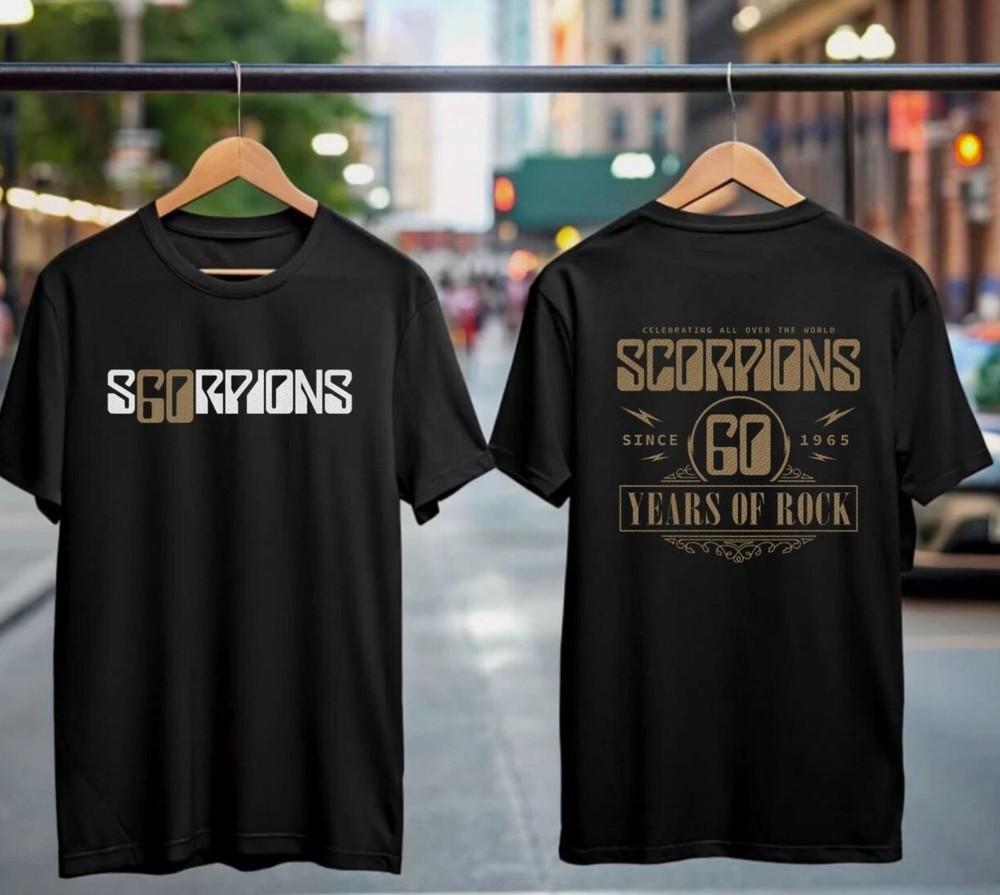 Scorpions 60th Anniversary Tour 2025 T-Shirt Rock Band Tee Gift for Metal Fans Unisex T-Shirt S