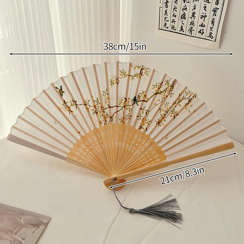 Folding Fan Bamboo Hand Fans Decorative Fan For Women Dancing Fan Gifts Wedding Party Crazy Hour Fans Party Favors