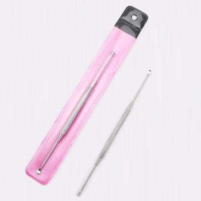 Stainless Steel Double Head Spiral Ear Pick Spoon Earwax Remover Cleaning Tool