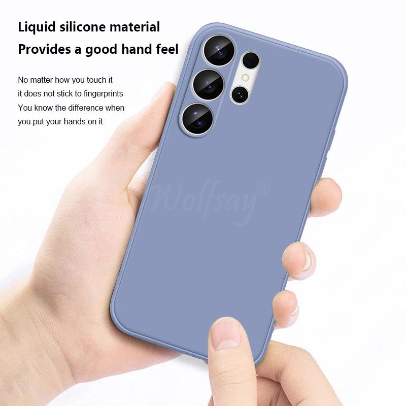For Samsung Galaxy S26 Ultra Case Liquid Silicone Plain Rubber Funda Samsung S26 Ultra Case Phone Protector Cover S26 Ultra Case