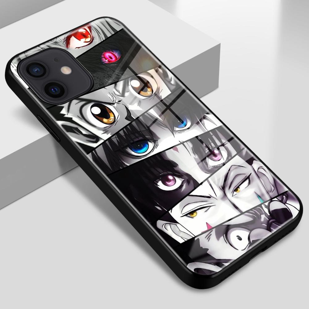 

Чехол из закаленного стекла Hunter X Hunter Charactors Eyes для iPhone 6 6s 7 8 14 Plus X XS XR SE2020 11 12 13 14 Pro Max Mini iPhone 14 plus