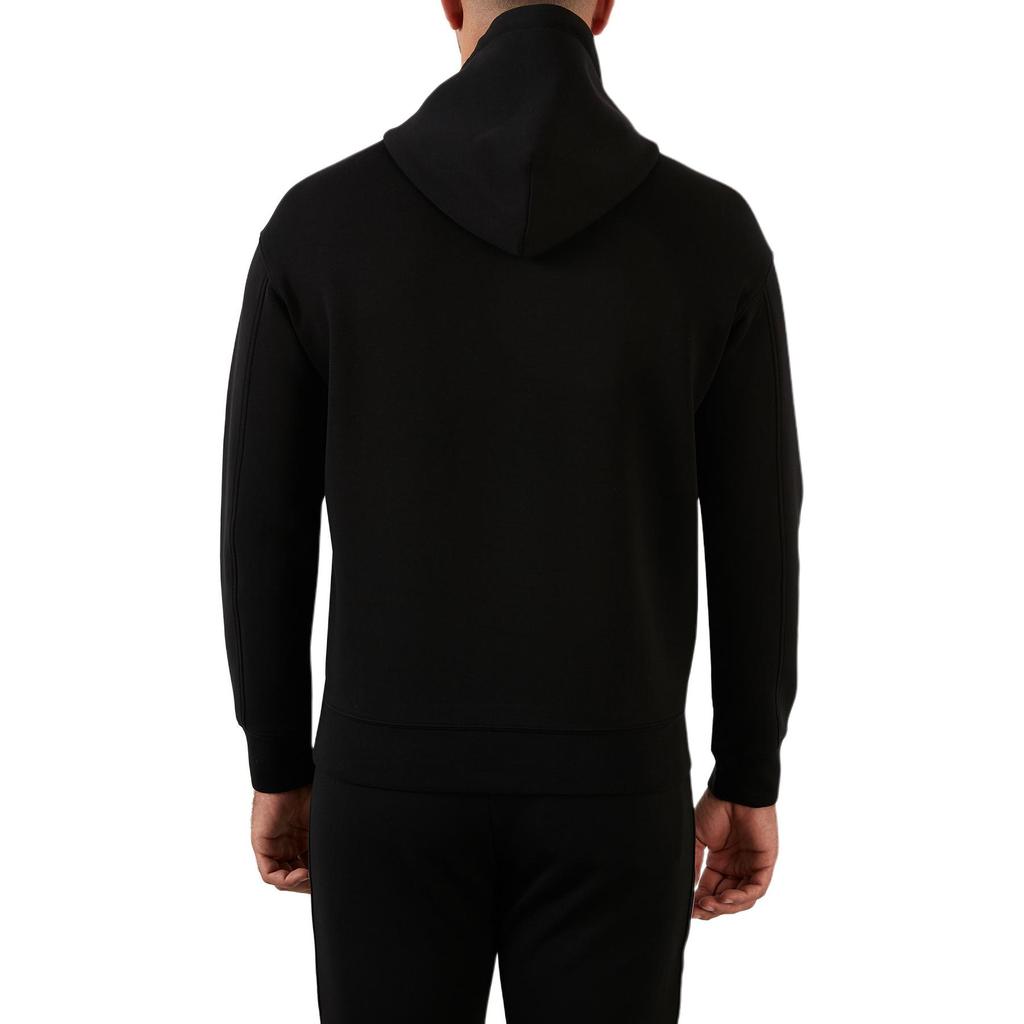 Emporio Armani Ea Fw22 Letter Print Hooded Pullover Long Sleeve Casual Sweatshirt Men Sweatshirt Black 6L1MM9-JHSZ-0058