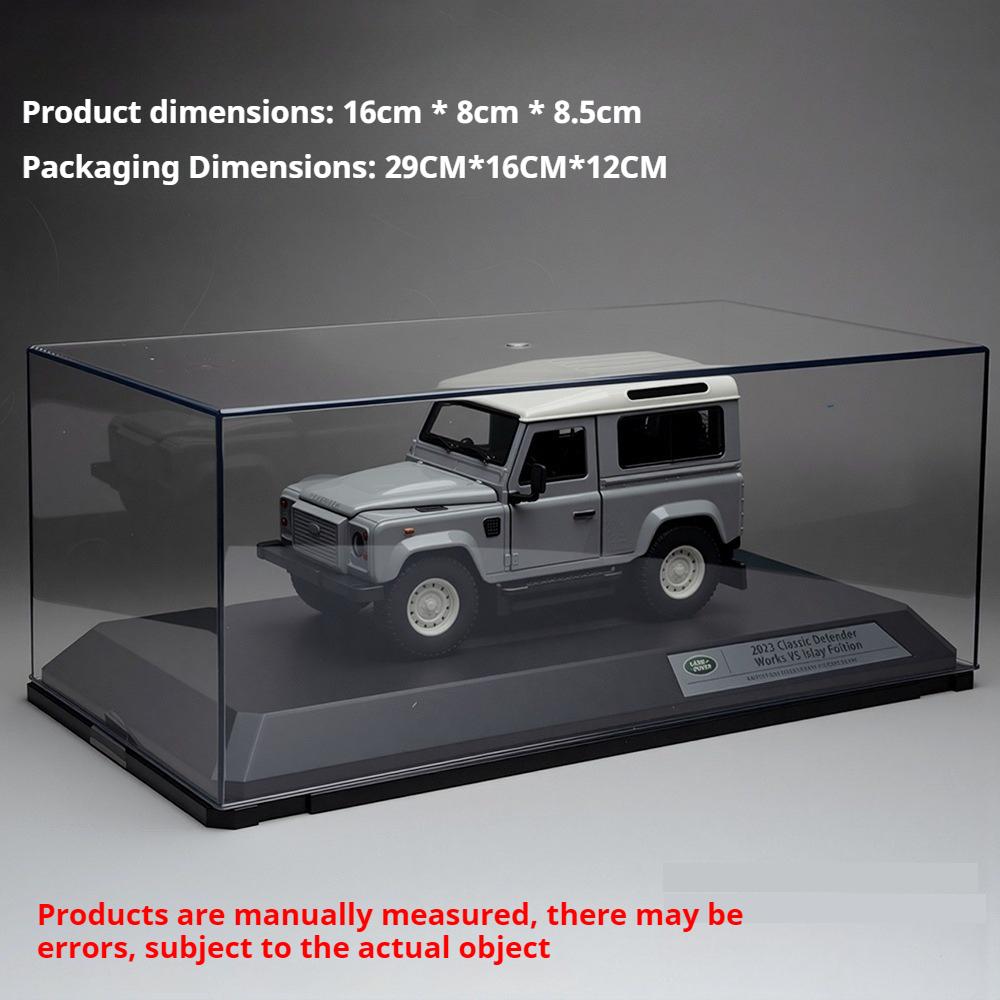 

1:24 Land Rover Defender Car Model Toy Metal Body Shock Absorption Cross-Country Vehicle Models Exquisite Gifts for Boys серый