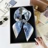 Autumn retro plaid small square scarf silk scarf women's 71 Korean version versatile scarf neck shirt decorative scarf women