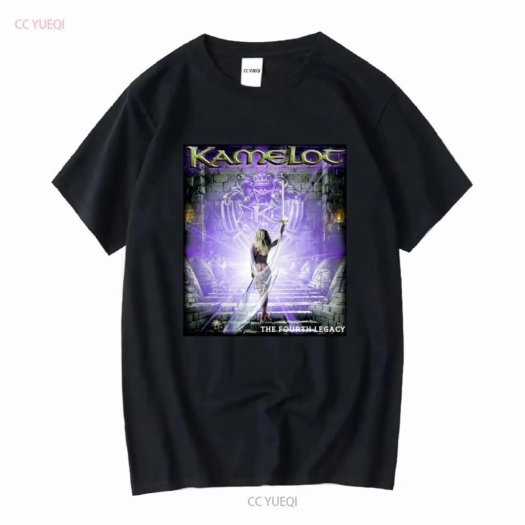 Band Kamelot The Fourth Legacy T Shirt Cotton For QX0247 Long or Short Sleeves Vintage Washed Stretched Soft Designer Clothes