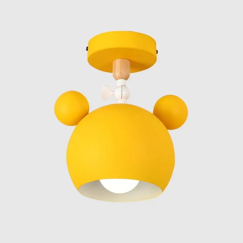 Lámpara de techo pequeña para dormitorio, estilo nórdico, creativo, para porche, balcón, pasillo, habitación de niños, lámparas decorativas de dibujos animados