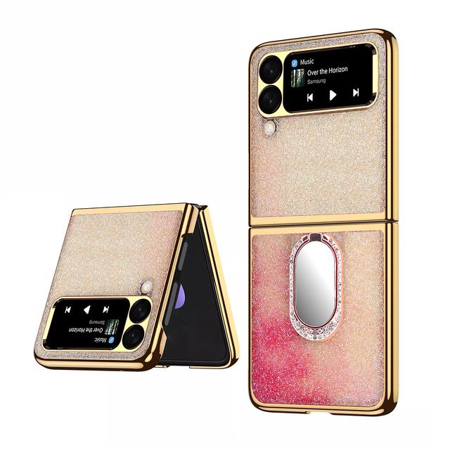 Komfortable Bling Klapphülle für Samsung Galaxy Z Flip 4 Flip4 Flip 3 Flip3 Zflip4 5g Anti-Drop-Abdeckung für Samsung Flip4