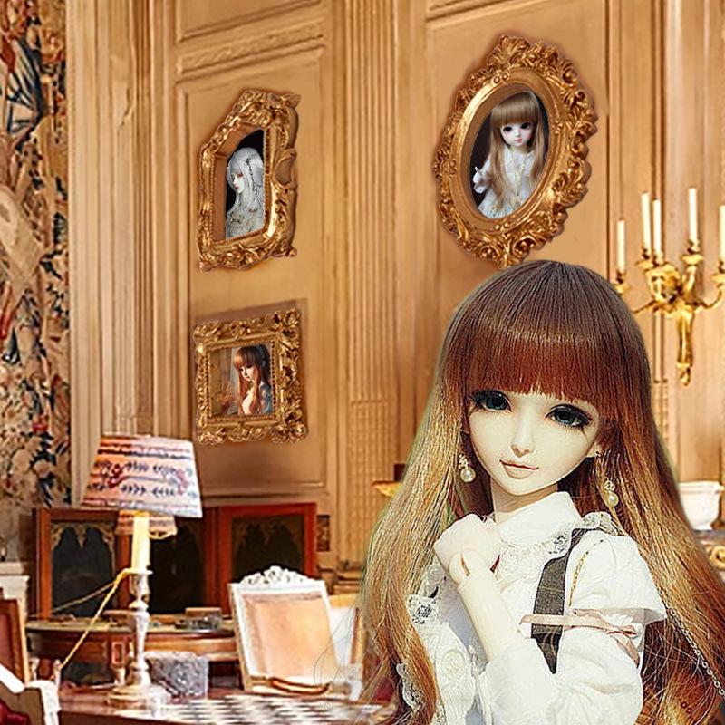 European-Style DIY Phone Case Frame, Badge, Gumi Display, and Dollhouse Scene Miniatures
