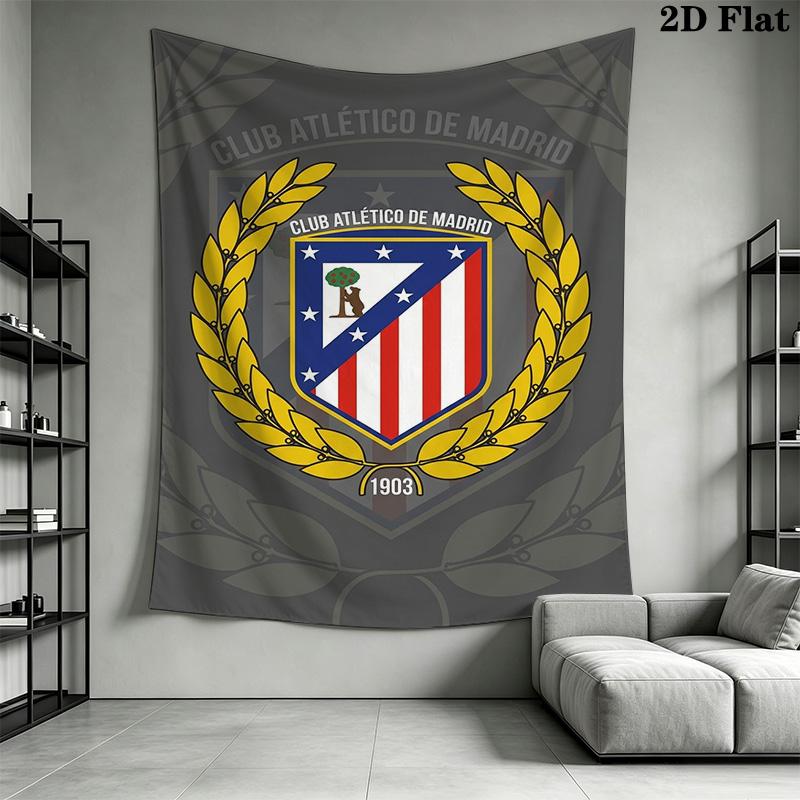 Atletico Madrid Crest Bedding 1 Duvet Cover 2 Pillowcase Without Core Bedding Set Christmas Birthday Gift Duvet Cover And Pillowcase Bedding