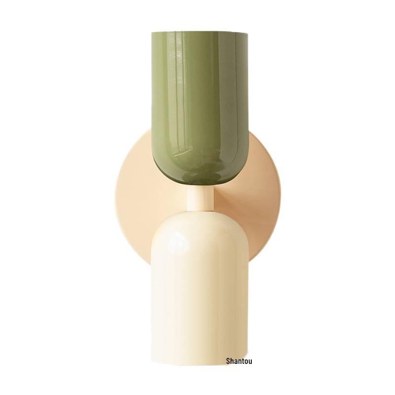 Nordic Mid-Century Cream Bedroom Wall Lamp: Designer Bedside & Living Room Decorative Lighting for Home or Hotel.