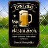 Vintage Czech Slogan Metal Sign 2D Flat Aluminum Wall Art Retro Home Decor Funny Quotes Life Sayings Weather Resistant for Resta